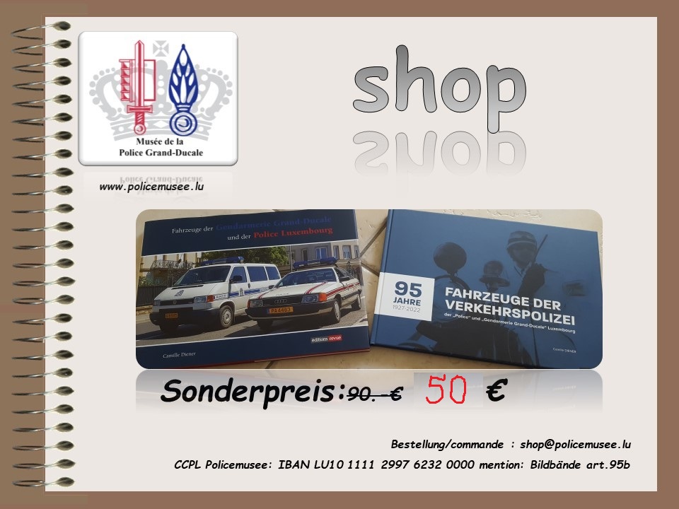 Livre en image ''Véhicules de la Gendarmerie Grand-Ducale et de la Police Luxembourg